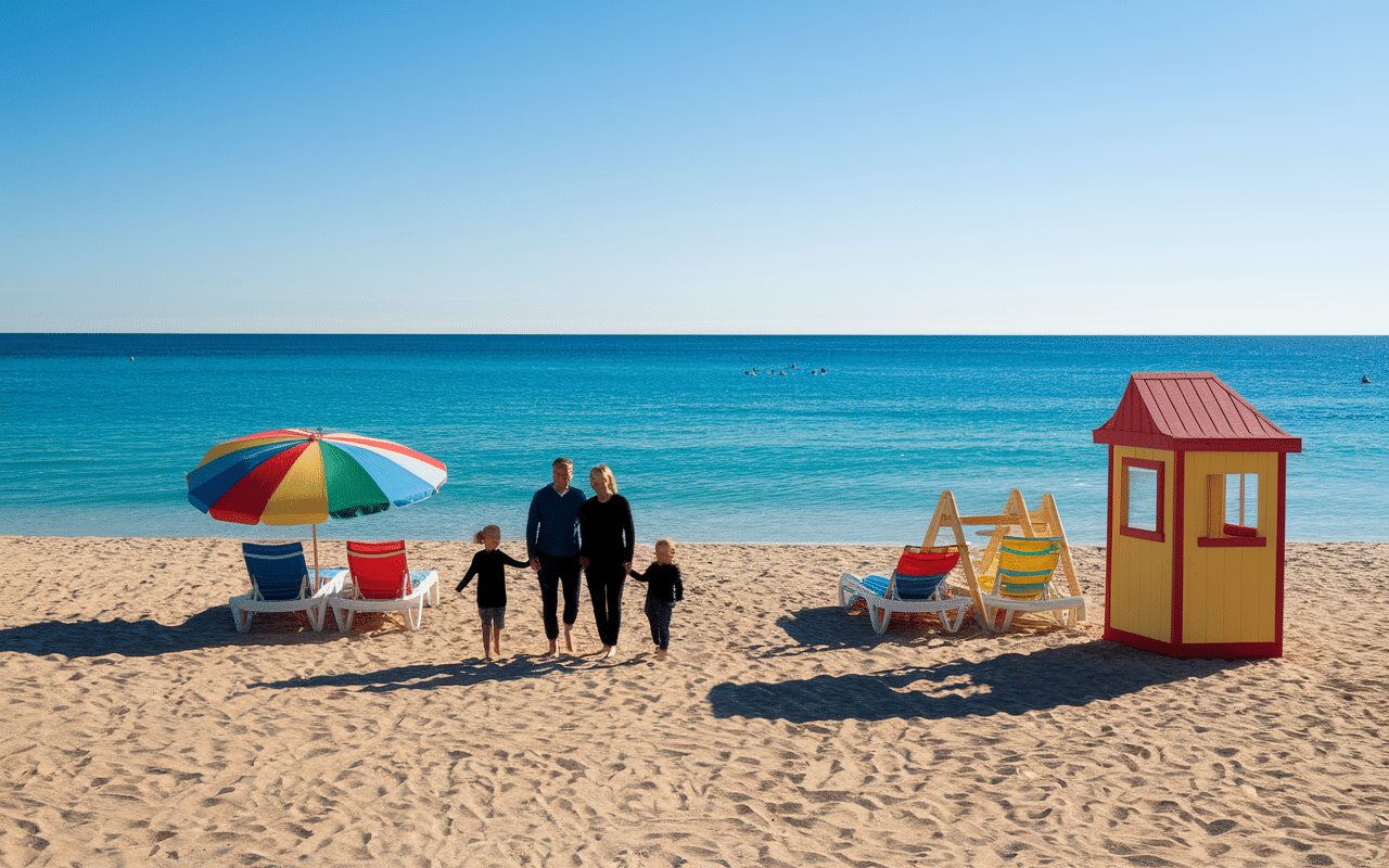 Plage sécurisée pour famille à Vias