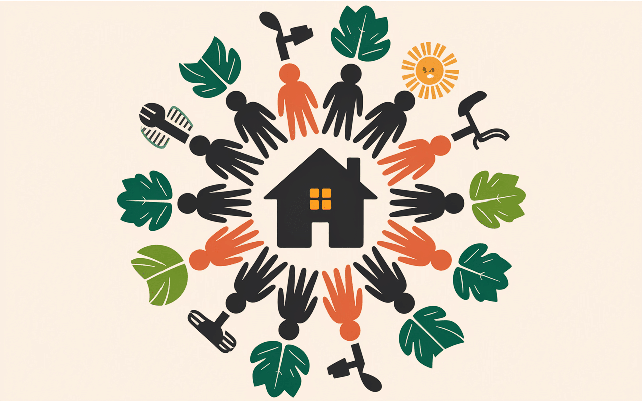 Schéma coopératif et écologique sur habitatparticipatif.net