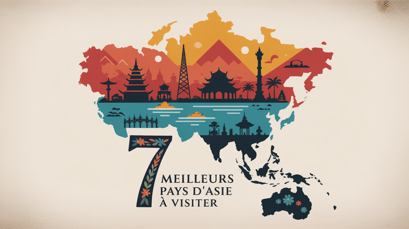carte pays d'asie top 7 monuments paysages