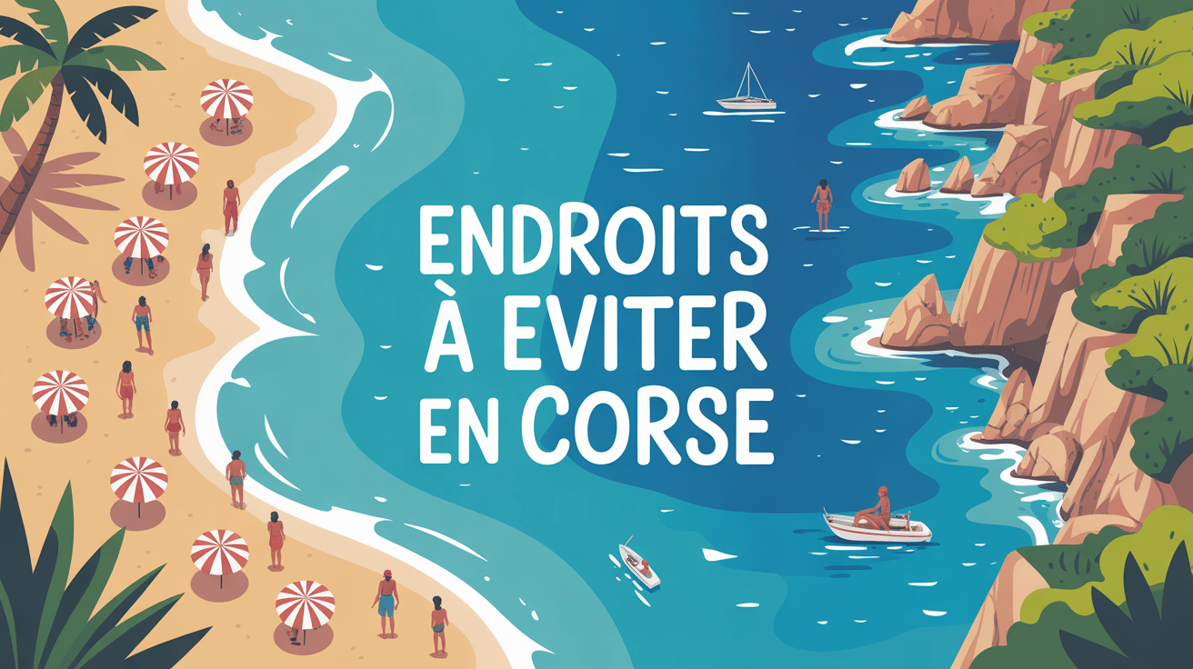endroit à éviter en corse contraste plages surpeuplées criques calmes