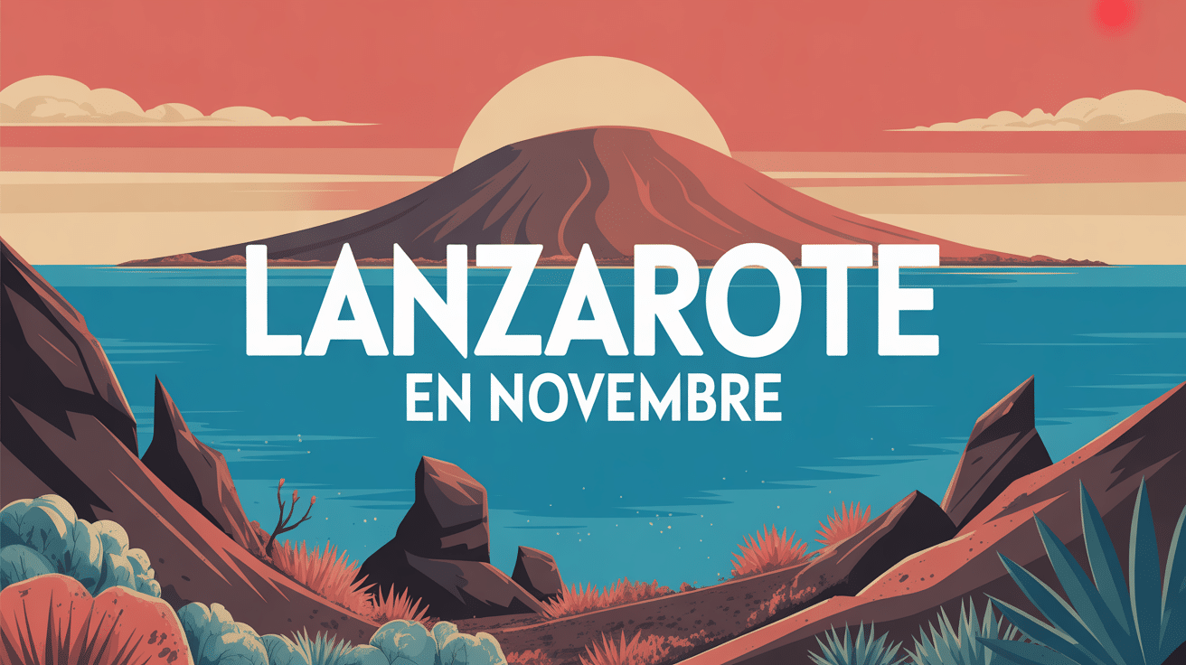 lanzarote en novembre vue volcanique ocean