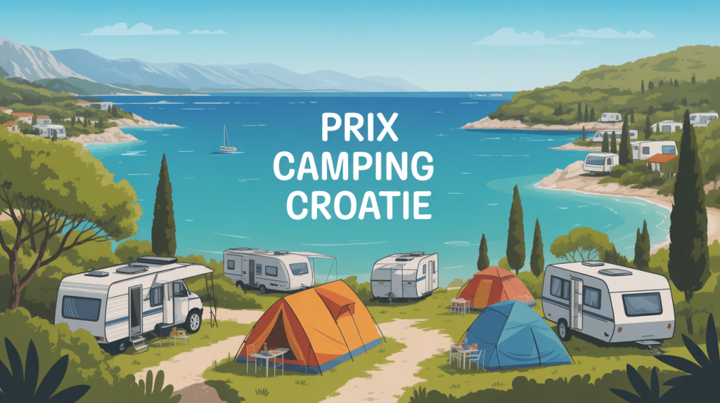 vue panoramique prix camping en croatie tentes mobil-homes