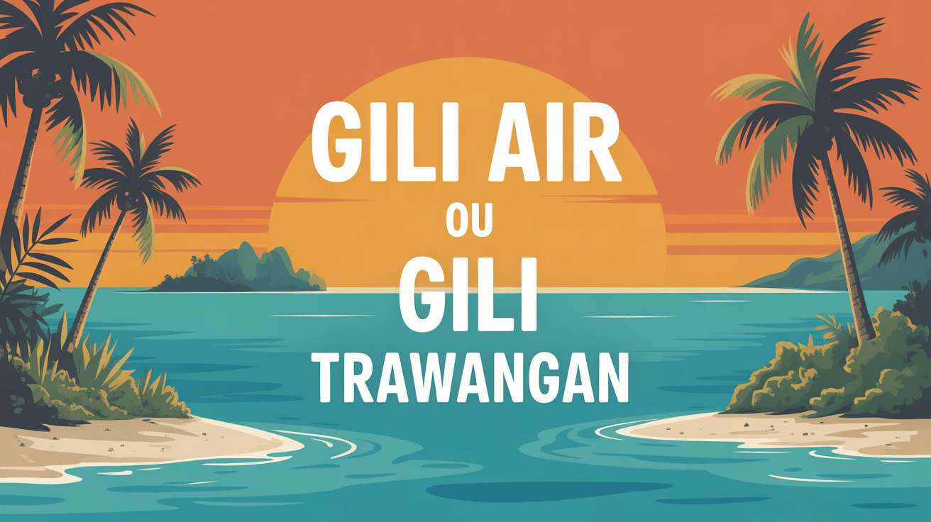 gili air gili trawangan illustration îles tropicales
