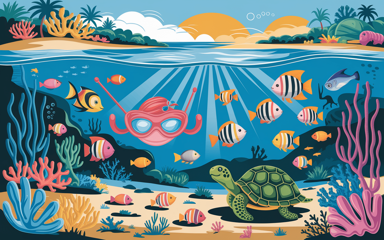 gili air gili trawangan snorkeling sous-marin plage