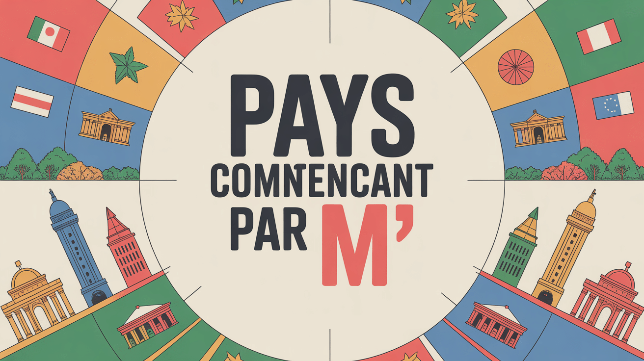 Planisphère illustré pays par M