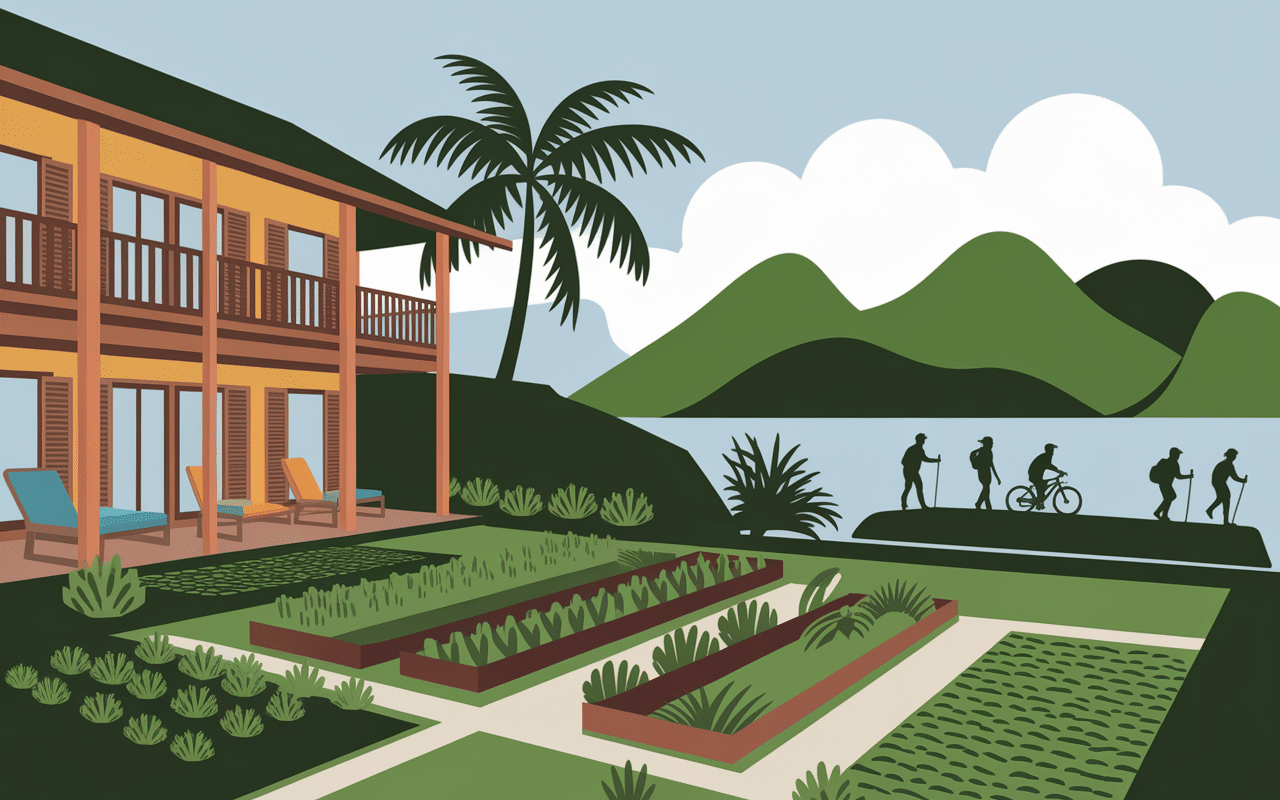 Villa tropicale Sidemen Bali avec activités