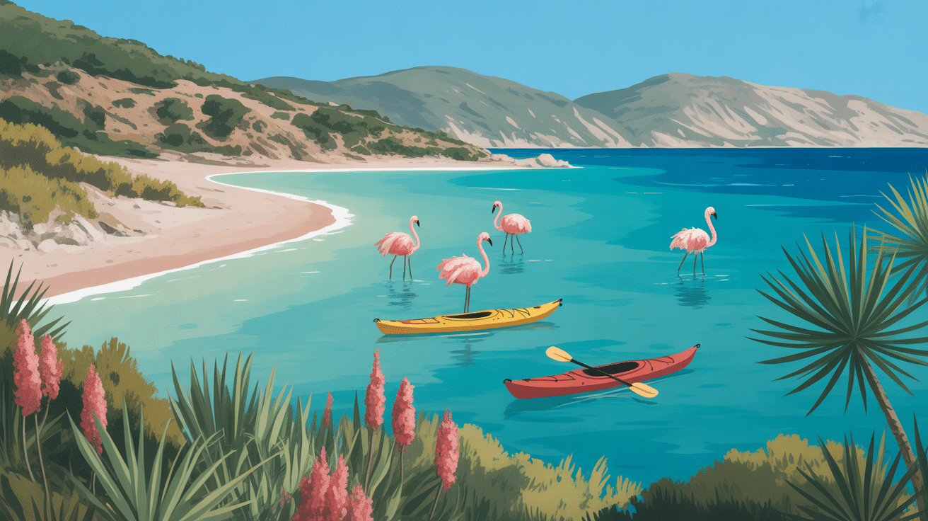 nature etang plage paysage aleria corse