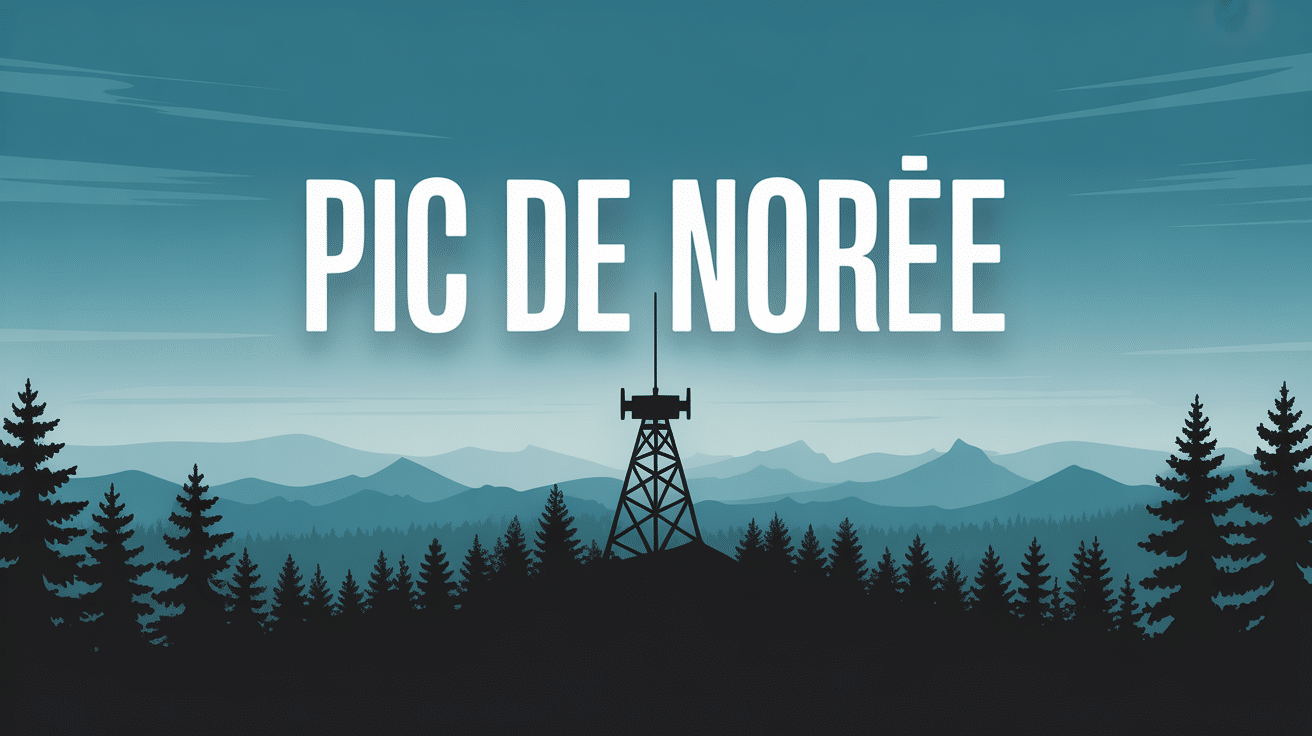 Vue panoramique du pic de Nore et son antenne