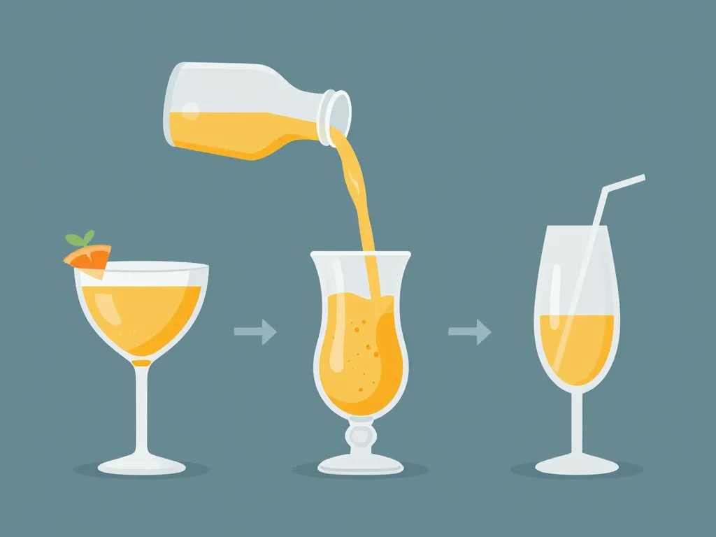 mimosa cocktail recette étapes