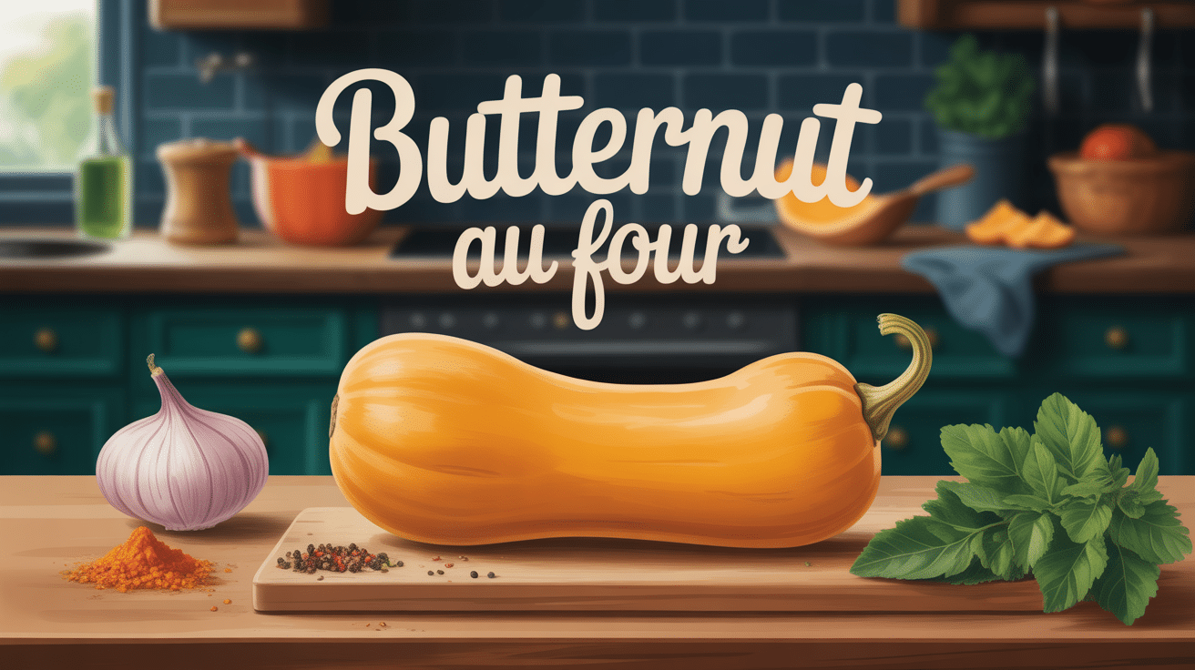 recette butternut four illustration cuisine chaleureuse
