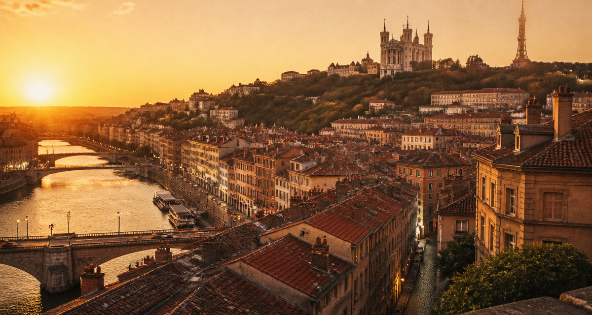 attractions lyon vieux lyon fourviere coucher soleil