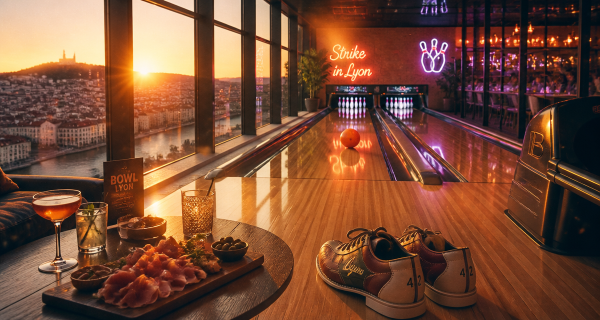 bowling a lyon piste et cocktails au coucher du soleil