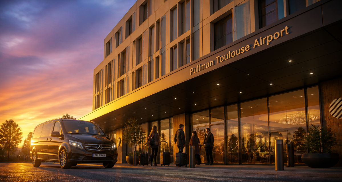 Façade hotel Pullman Toulouse avec navette aéroport