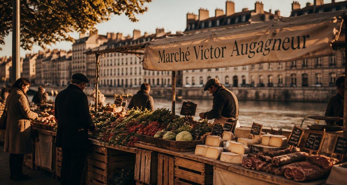 marché alimentaire victor augagneur étal produits frais lyon