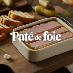 Terrine paté de foie pain campagne cornichons