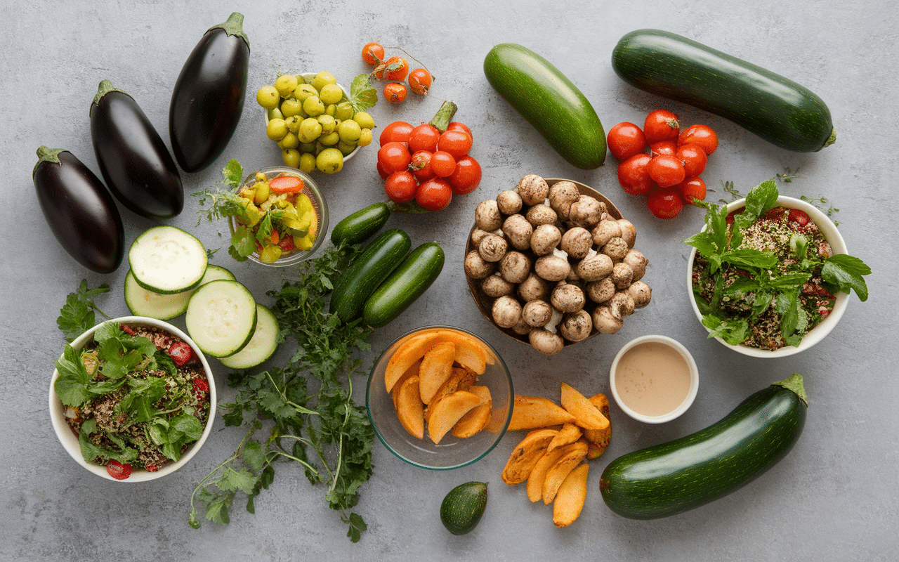 pierrade accompagnement légumes frais grillés