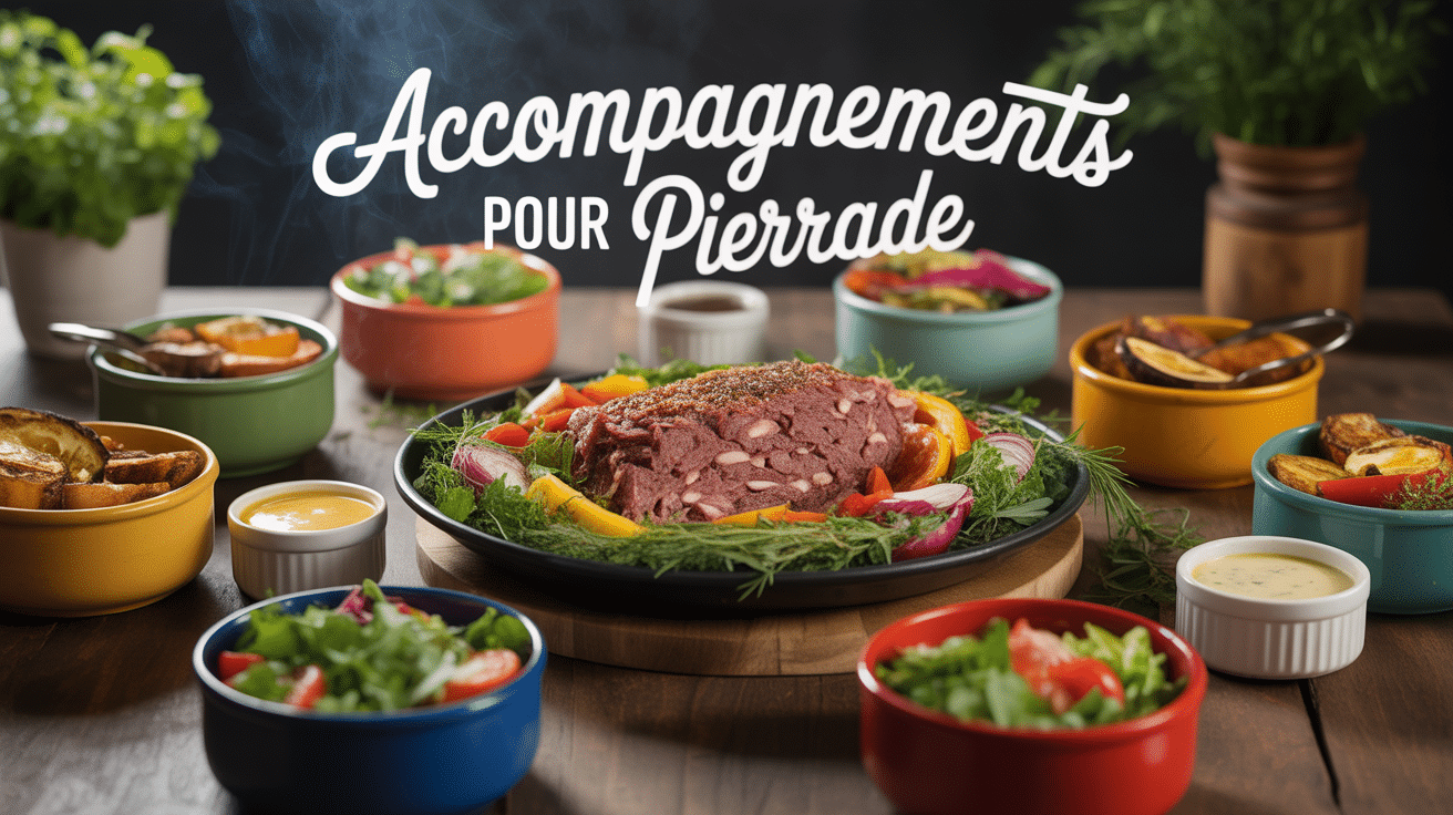 pierrade accompagnement bols variés table