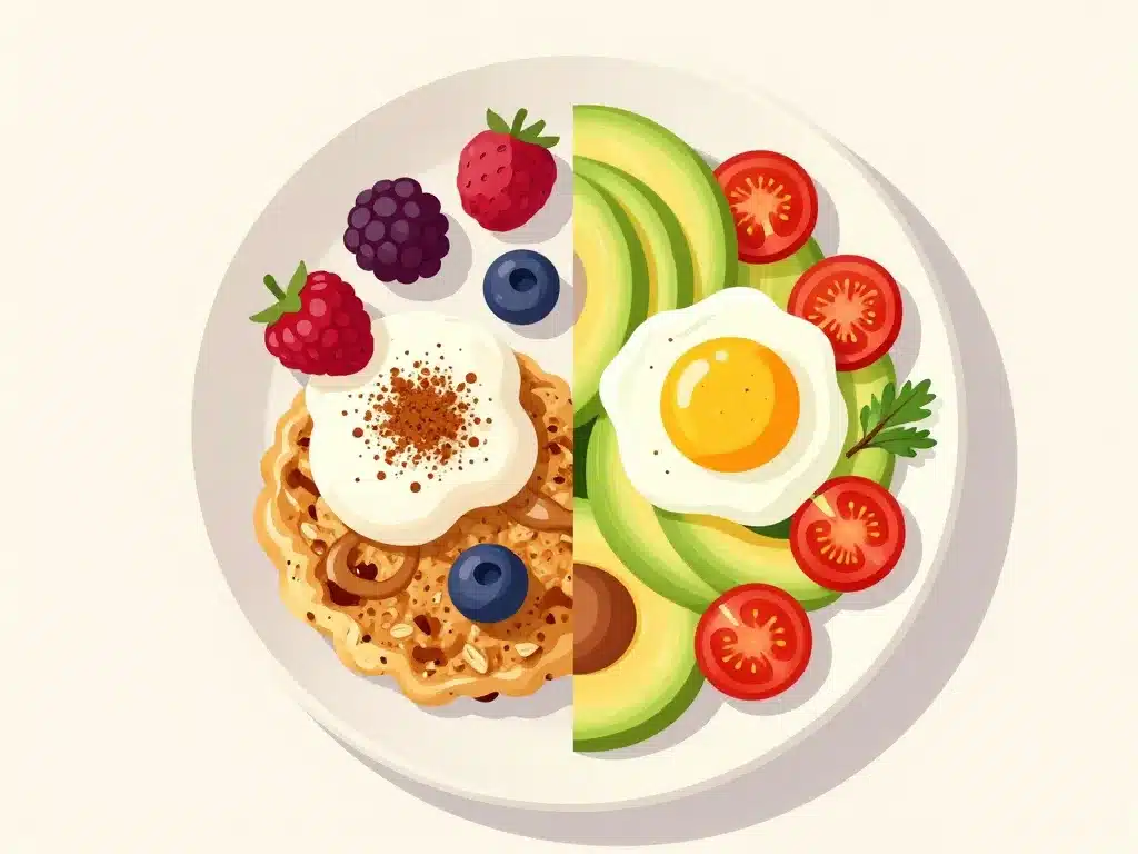 galette flocon d'avoine moitié sucrée moitié salée