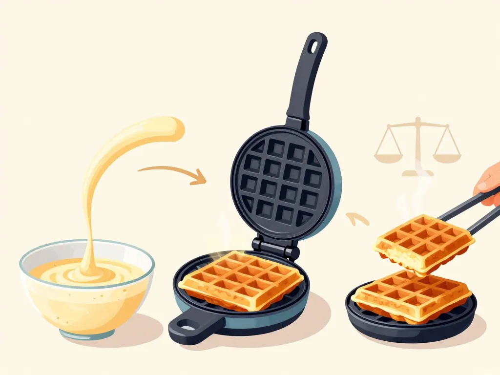 gaufre flocon d'avoine croustillante et moelleuse au gaufrier