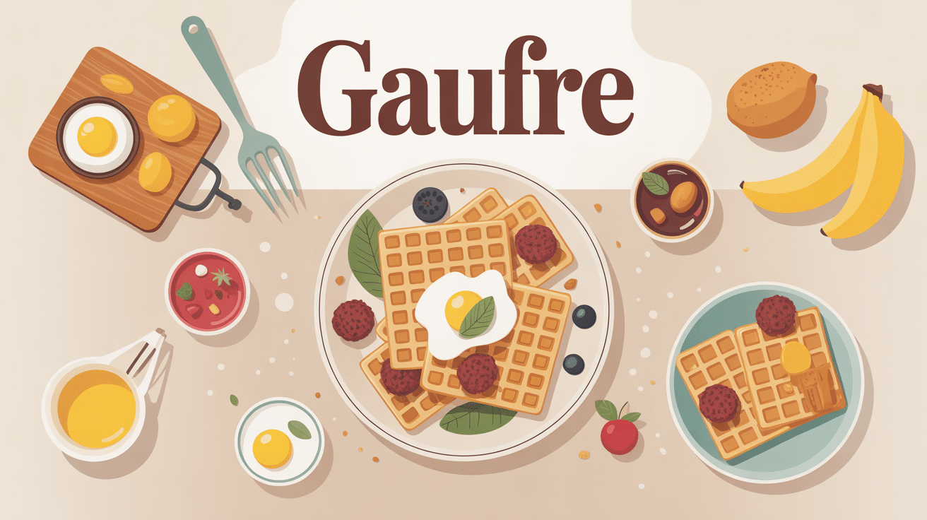 Gaufres flocon d'avoine croustillantes avec toppings sains