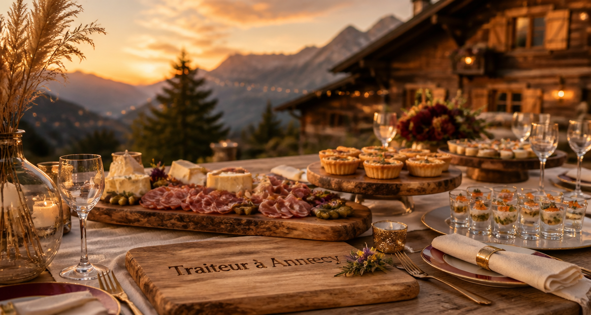 Traiteur Annecy buffet en plein air