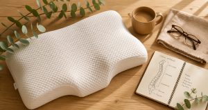 Quel est le meilleur oreiller pour les cervicales ergonomique flat lay