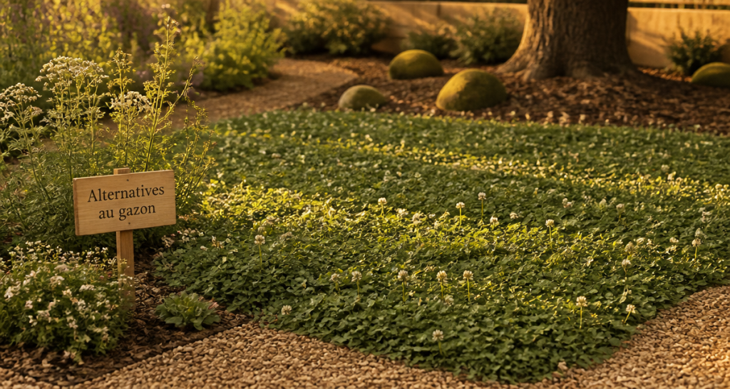 par quoi remplacer le gazon alternatives jardin sans tonte