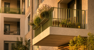balcon saillant moderne copropriété béton