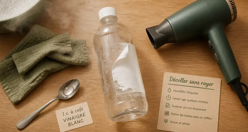 Comment décoller une étiquette sur du plastique sans rayer, étiquette papier qui se décolle