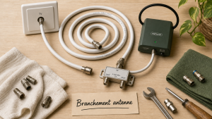 Branchement antenne tv schema : schéma simple