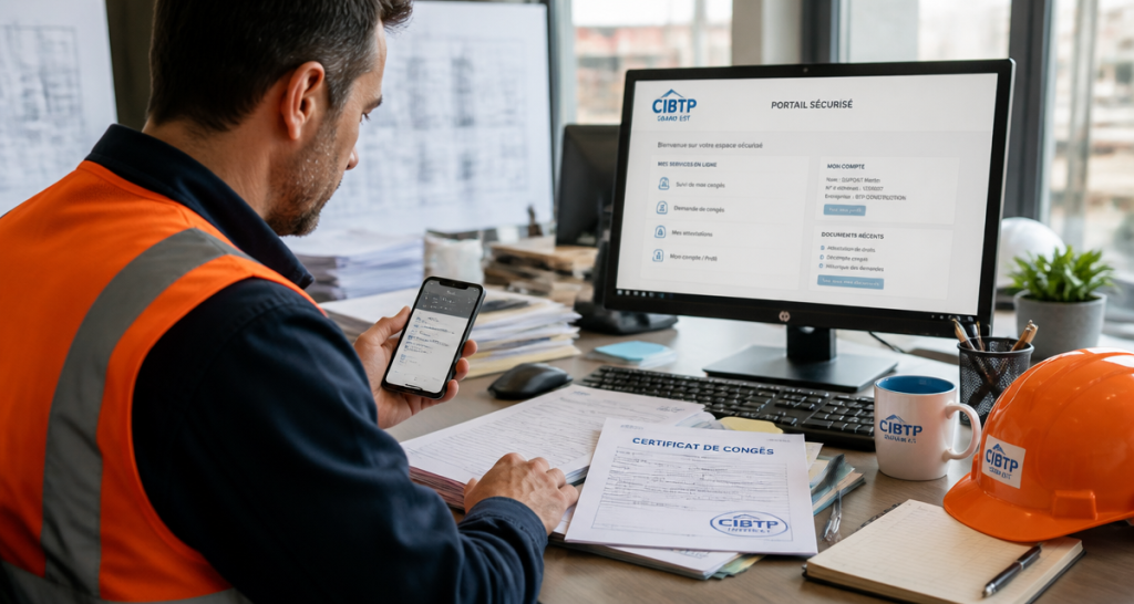CIBTP Grand Est : guide pratique pour sécuriser vos indemnités et congés BTP