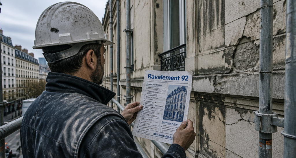 Ravalement de façade dans le 92 : obligations légales, pathologies courantes et choix des techniques