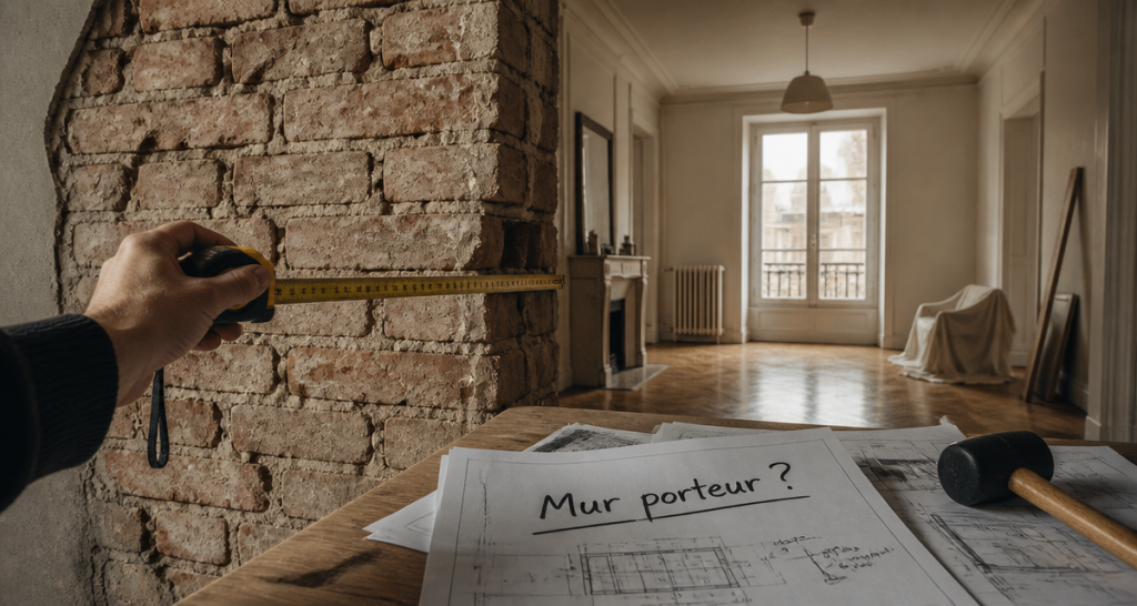 Identifier un mur porteur : 15 cm d&rsquo;épaisseur et 4 indices pour sécuriser vos travaux