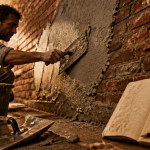 enduit sur brique artisan appliquant enduit façade