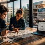 Faut il acheter en VEFA aujourd'hui couple consulte plan appartement