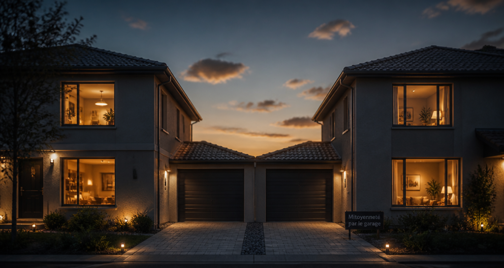 Maison mitoyenne par le garage : atout acoustique ou risque structurel pour votre investissement ?
