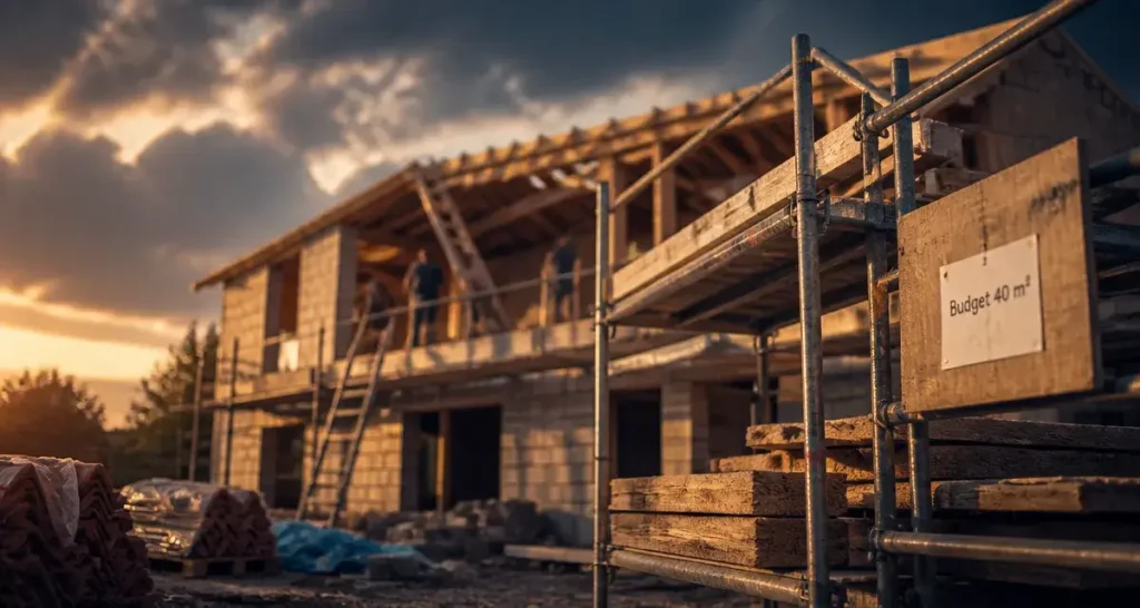 Prix d&rsquo;une surélévation de 40m2 : coûts réels, techniques et facteurs de variation