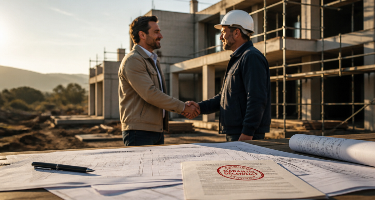 travauxnow garantie décennale poignée de main chantier