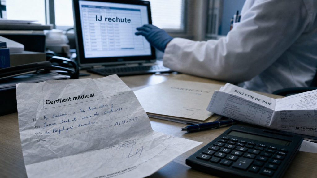 Calcul de l’indemnité journalière après une rechute d’accident du travail : salaire récent, 60 %, 80 %