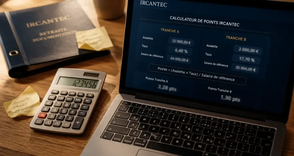 Calcul des points Ircantec : la formule, les valeurs annuelles et le seuil des 300 points