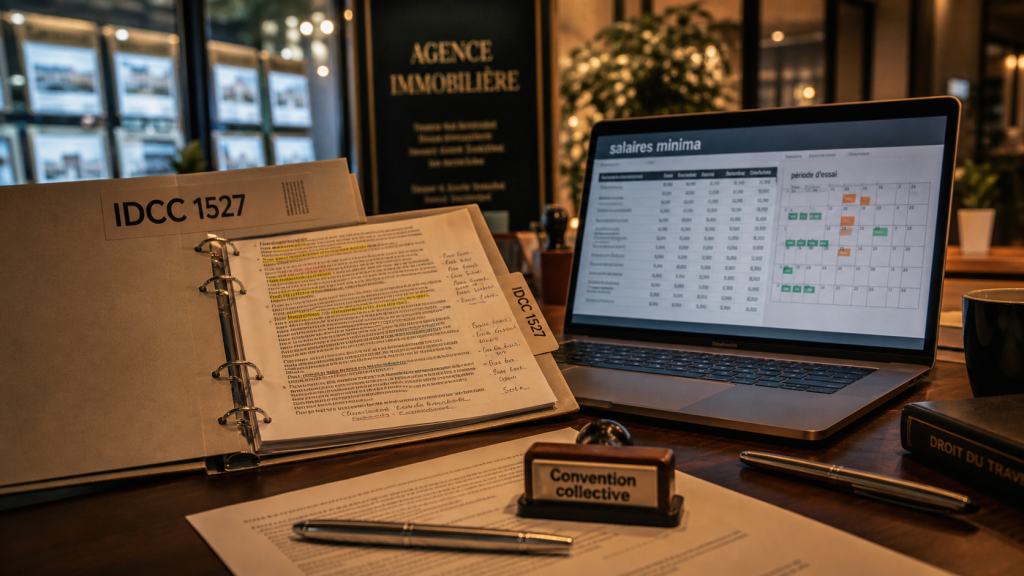 Convention collective de l’immobilier (IDCC 1527) : droits, salaires et obligations