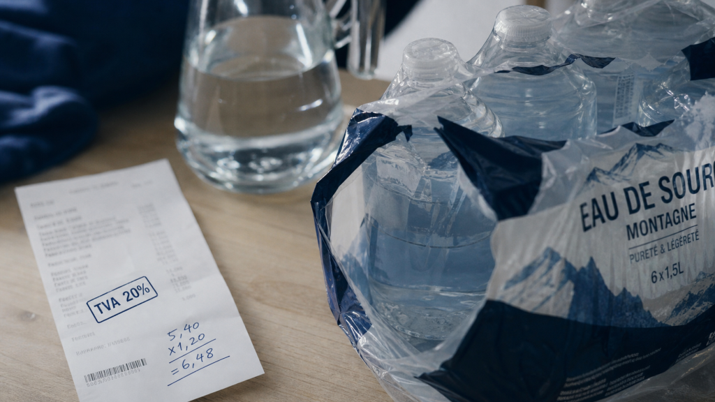 TVA sur l’eau en bouteille : 20 % pour le jetable, pas pour le robinet