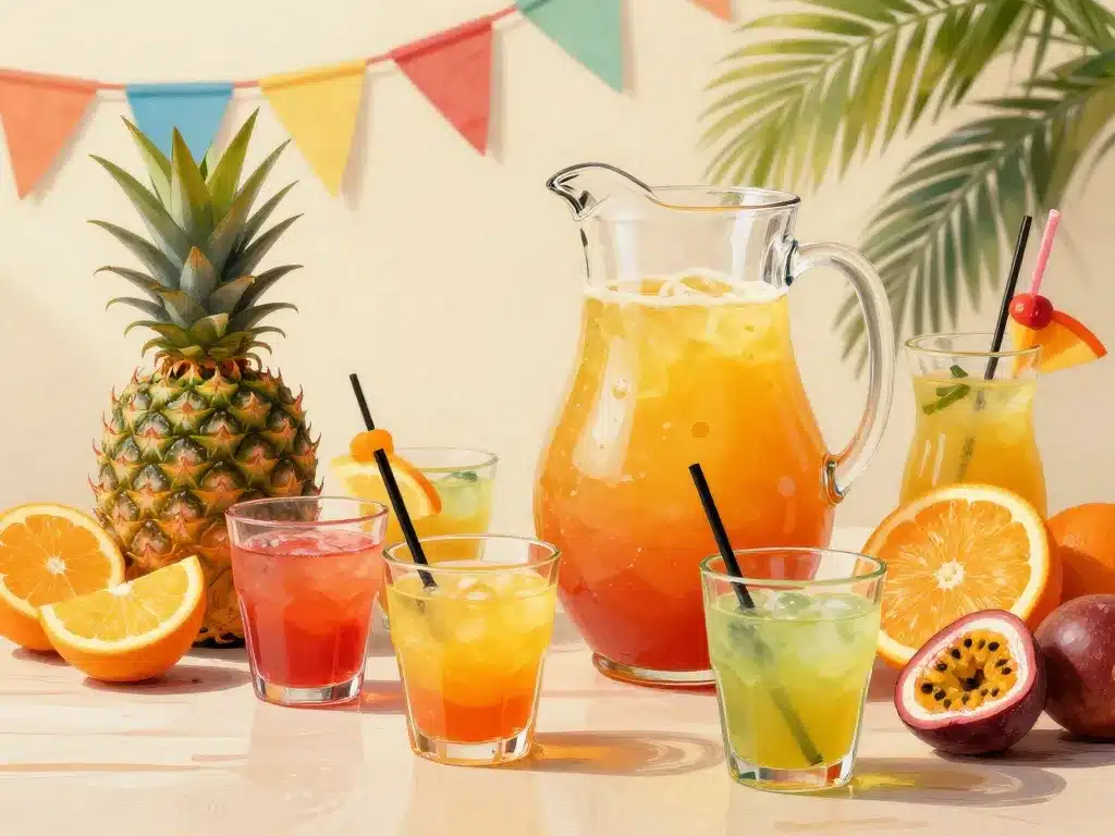 difference punch et planteur planteur antillais verre fruits tropicaux