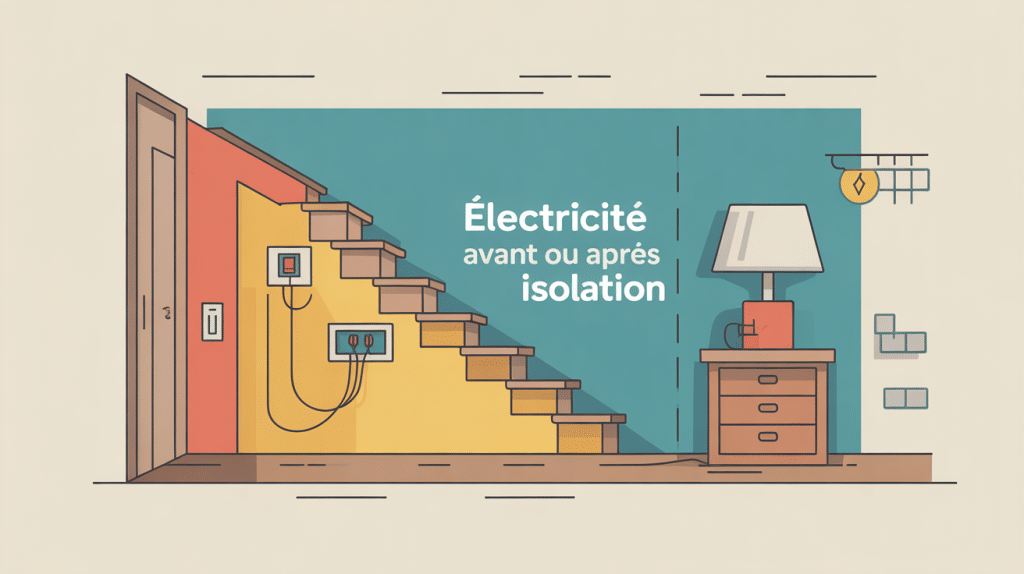 schéma mural électricité avant ou après isolation