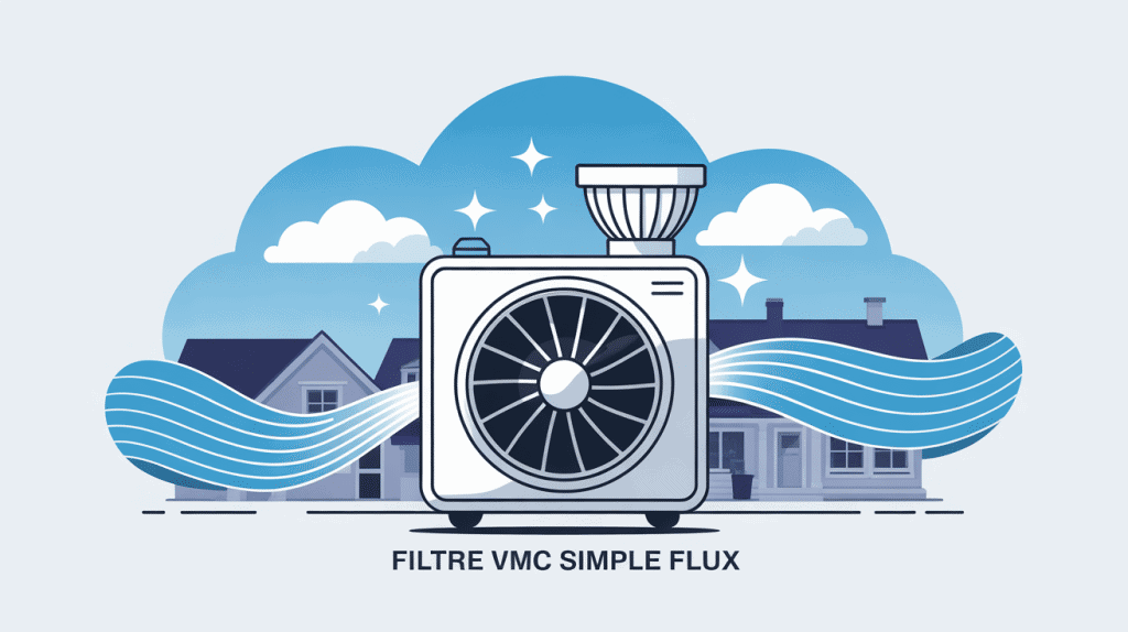 Filtre VMC simple flux protégeant le caisson et assurant un air sain