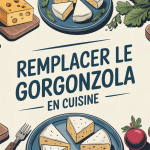 Illustration moderne par quoi remplacer le gorgonzola sur table de cuisine