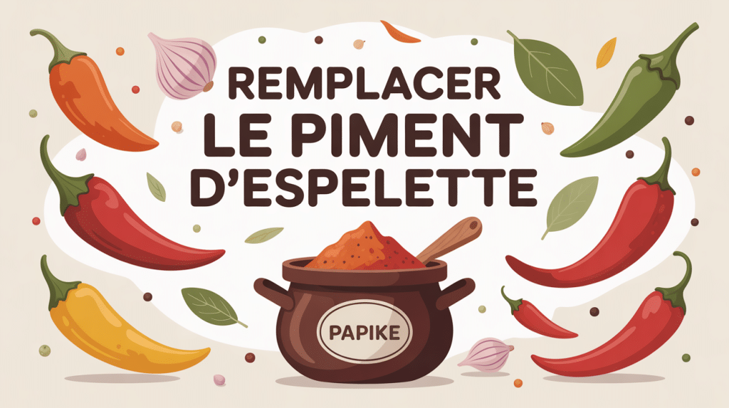 illustration par quoi remplacer le piment d'espelette épices colorées