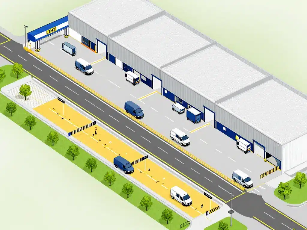 Illustration organisation plan aménagement trafic L1H1 site