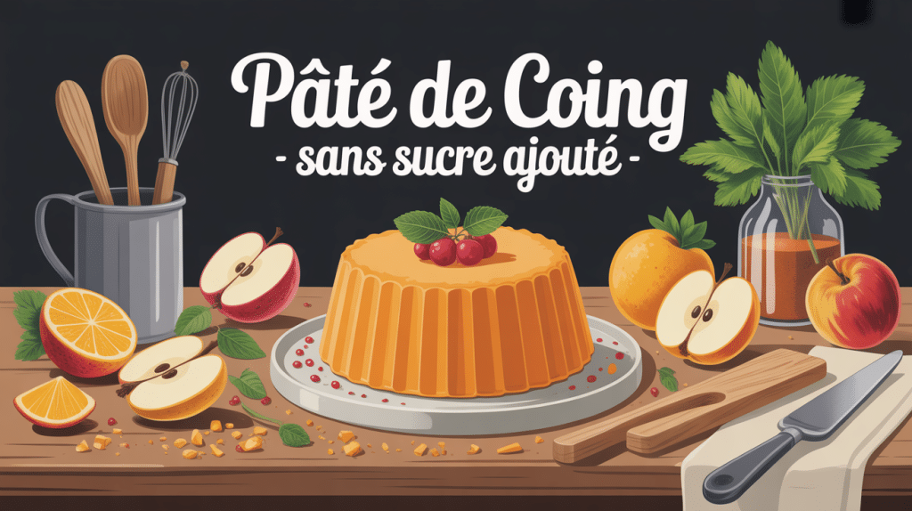 recette pâte de coing sans sucre illustration maison et plateau gourmand