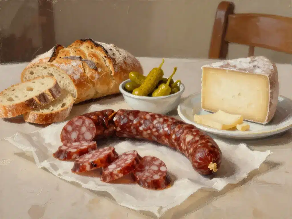 saucisson de sanglier servi apéritif accords mets